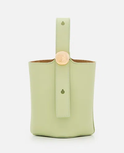 LOEWE MINI PEBBLE BUCKET LEATHER BAG