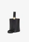 Loewe Mini Pebble Leather Bucket Bag In Black