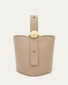 Loewe Mini Pebble Bucket Bag In Soft Grained Calfskin In Sand