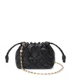 Loewe Mini Pinched Leather Flamenco Purse In Black