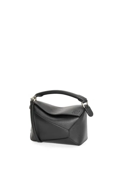Loewe Mini Puzzle Bag In Black