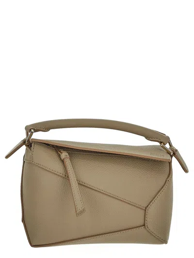 Loewe Puzzle Edge Mini Bag In Sand
