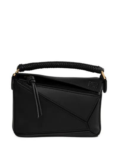 Loewe Mini Puzzle Bag In Black