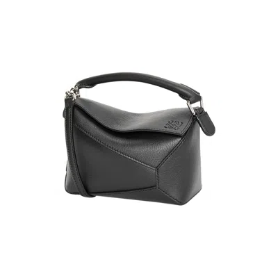 Pre-owned Loewe Mini Puzzle Bag 'black'