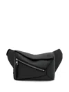 Loewe Leather Puzzle Belt Bag In Black