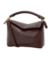 Loewe Puzzle Edge Mini Leather Handbag In Brown