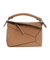 Loewe Mini Puzzle Edge Geometric-panel Tote Bag In Brown
