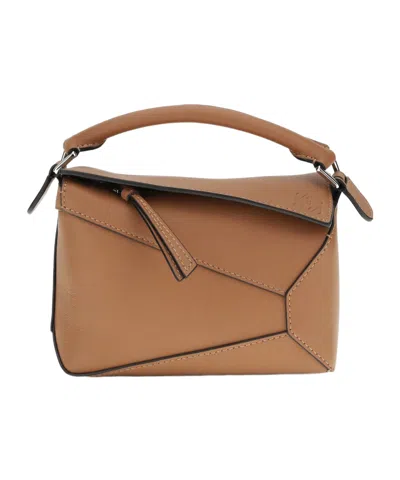 LOEWE MINI PUZZLE EDGE GEOMETRIC-PANEL TOTE BAG