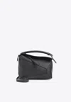 Loewe Mini Puzzle Edge Shoulder Bag In Black