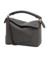 Loewe Puzzle Edge Mini Top-handle Bag In Grained Leather In Black