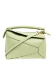 Loewe Mini Puzzle Edge Tote Bag In Green