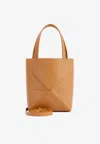 Loewe Puzzle Fold Mini Leather Tote Bag