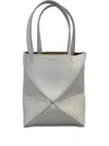 Loewe Mini Puzzle Fold Tote Bag In Gray