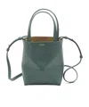 Loewe Mini Puzzle Fold Tote Bag In Green