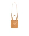 Loewe Puzzle Fold Medium Tote Bag In Shiny Leather In Yellow