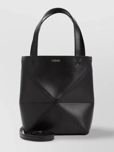 LOEWE MINI PUZZLE FOLD TOTE WITH GEOMETRIC DESIGN