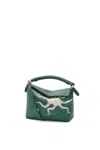 Loewe X Suna Fujita Puzzle Edge Octopus Mini Crossbody Bag In Green