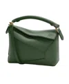 Loewe Mini Puzzle Shoulder Bag In Green