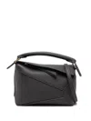 Loewe Puzzle Edge Mini Leather Handbag In 灰色