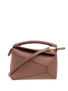 Loewe Mini Puzzle Tote Bag In Brown