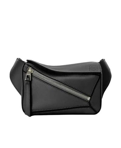 Loewe Mini Puzzle Waist Pack In Black