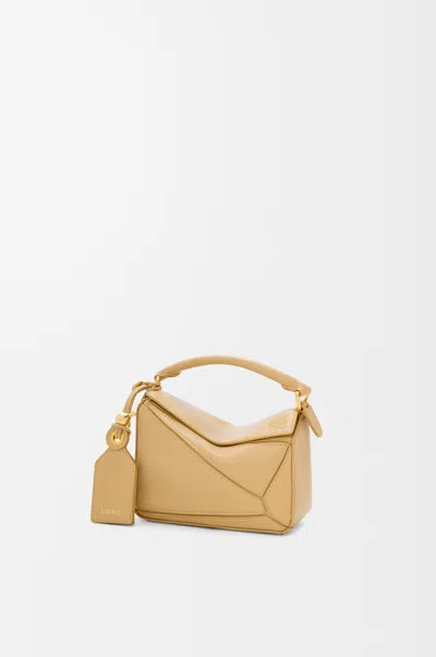 Loewe Mini Featherlight Puzzle Bag In Nappa Lambskin For Woman In Neutral