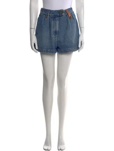 Pre-owned Loewe Mini Shorts In Blue