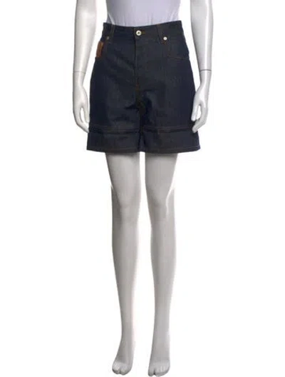 Pre-owned Loewe Mini Shorts In Blue