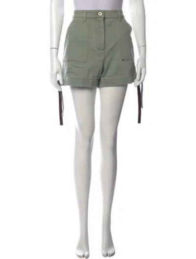 Pre-owned Loewe Mini Shorts In Green