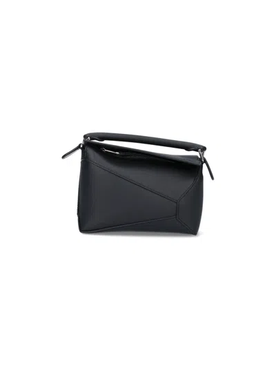 Loewe Mini Shoulder Bag "puzzle" In Black  