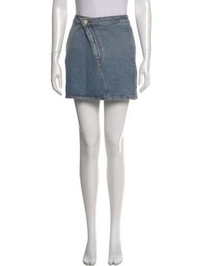 Pre-owned Loewe Mini Skirt In Blue
