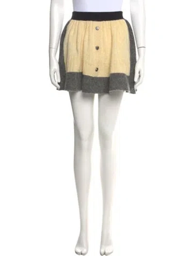 Pre-owned Loewe Mini Skirt In Gray