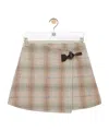 Loewe Mini Skirt In Wool And Cashmere Blend In Multi