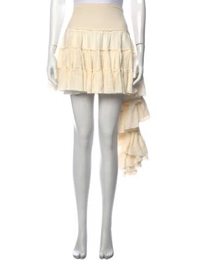 Pre-owned Loewe Mini Skirt In Neutrals