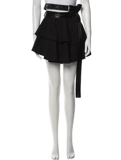 Pre-owned Loewe Mini Skirt W/ Tags In Black