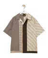 Loewe Striped Short-sleeved Shirt In Nude