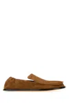 Loewe Mocassini Flex In Pelle Scamosciata Cammello Uomo
