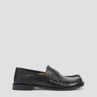LOEWE CAMPO FLAP BACK LOAFER IN WAXY CALFSKIN