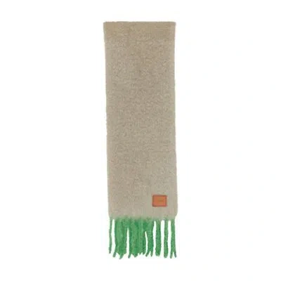 Loewe Mohair And Wool Scarf In Beige