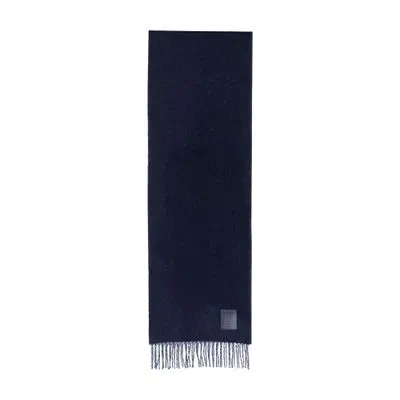 Loewe Mohair And Wool Scarf In Blue