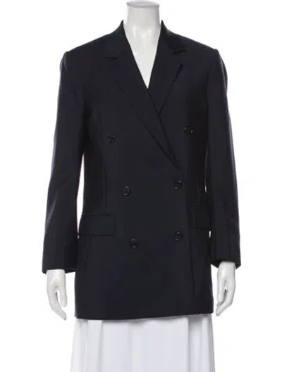 Pre-owned Loewe Mohair Blazer In Blue