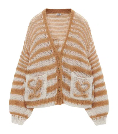 LOEWE LOEWE MOHAIR-BLEND ANAGRAM CARDIGAN