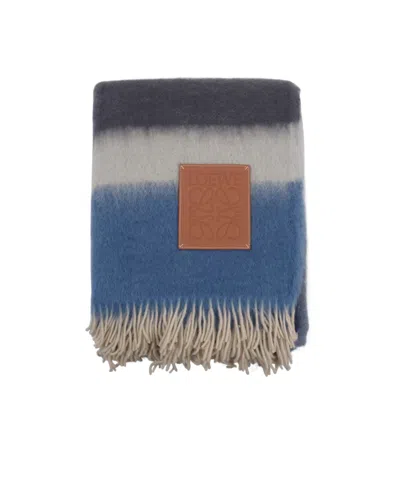 Loewe Mohair-blend Blanket (185cm X 130cm) In Multicolor