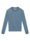 Loewe Pastel Light Blue Mohair Blend Sweater In Blue