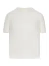 Loewe Mohair Blend Short-sleeved Sweater In White