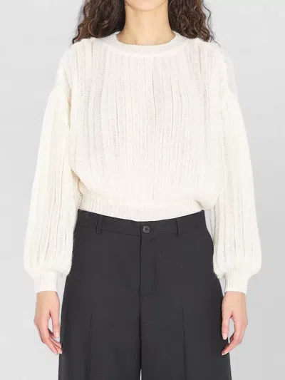 LOEWE MOHAIR BLEND SWEATER BALLOON SLEEVES