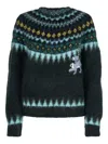 Loewe X Suna Fujita Jacquard Mohair-blend Sweater In Black