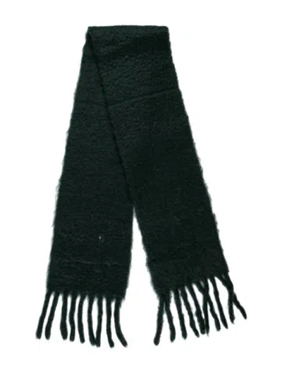 Pre-owned Loewe Mohair Scarf In Green