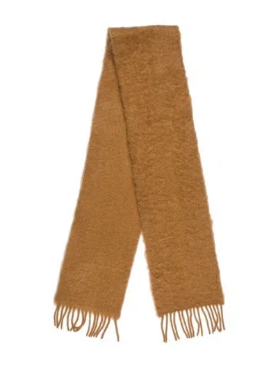 Pre-owned Loewe Mohair Scarf In Neutral