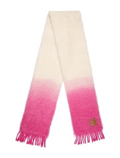 Pre-owned Loewe Mohair Scarf In Pink